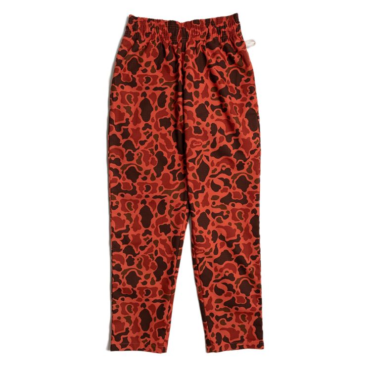 Cookman Chef Pants - Ripstop : Camo Red (Duck Hunter)