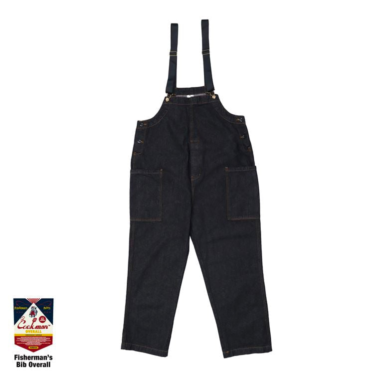 Fisherman's Bib Overall - Denim : Black