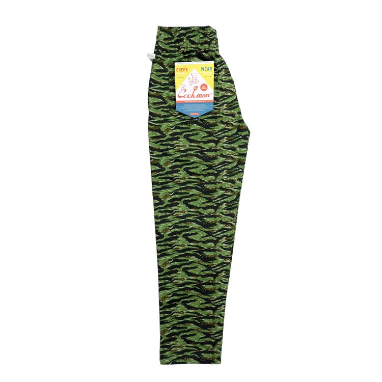 Cookman Chef Pants - Ripstop : Camo Green (Tiger)