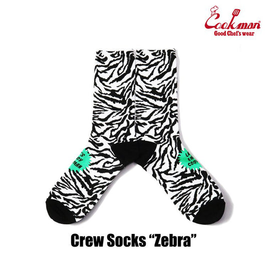 Cookman Crew Socks - Zebra