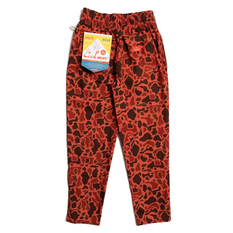 Cookman Chef Pants - Ripstop : Camo Red (Duck Hunter)