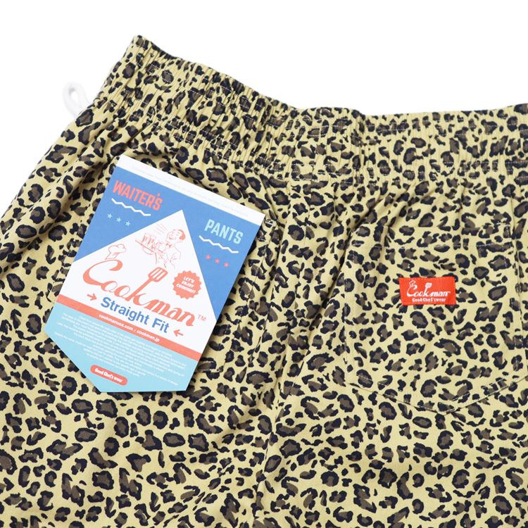 Cookman Waiter's Pants (stretch) - Leopard