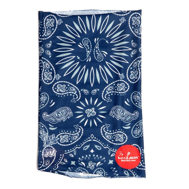 Cookman Chef's Scarf - Paisley : Navy