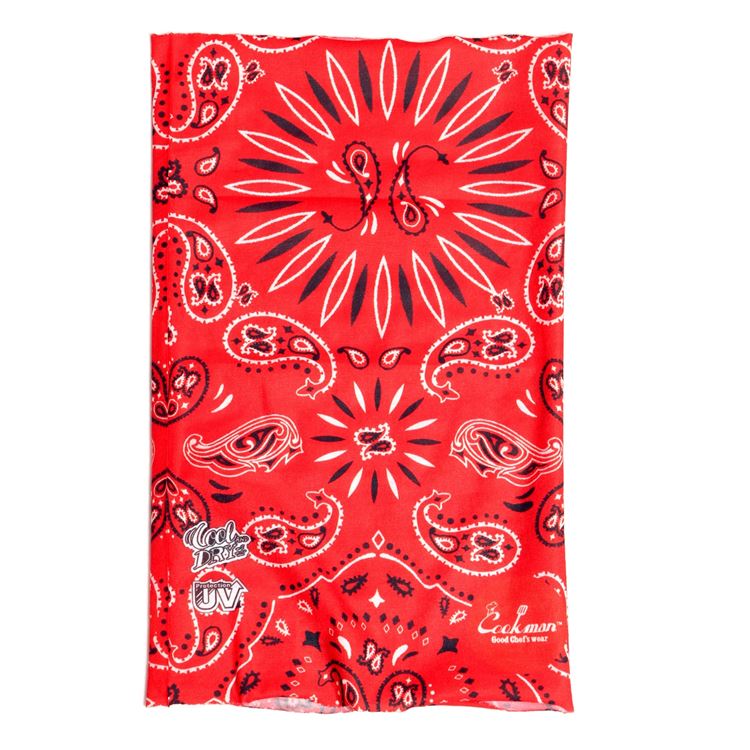 Cookman Chef's Scarf - Paisley : Red