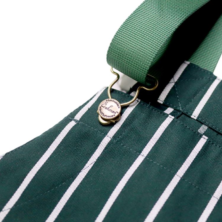 Cookman Fisherman's Bib Overall - Stripe : Dark Green