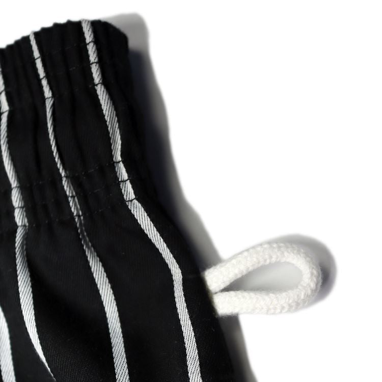 Cookman Wide Chef Pants - Stripe : Black