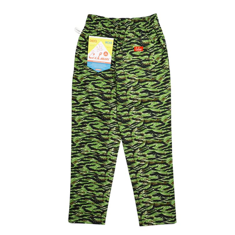 Cookman Chef Pants - Ripstop : Camo Green (Tiger)