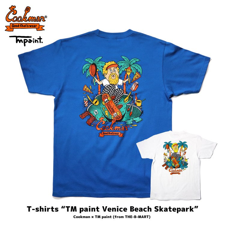 Cookman T-shirts - TM Paint Venice Beach Skatepark : Blue