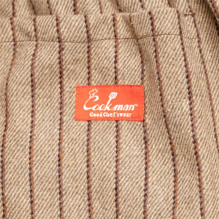 Cookman Chef Pants - Wool Mix Stripe : Beige