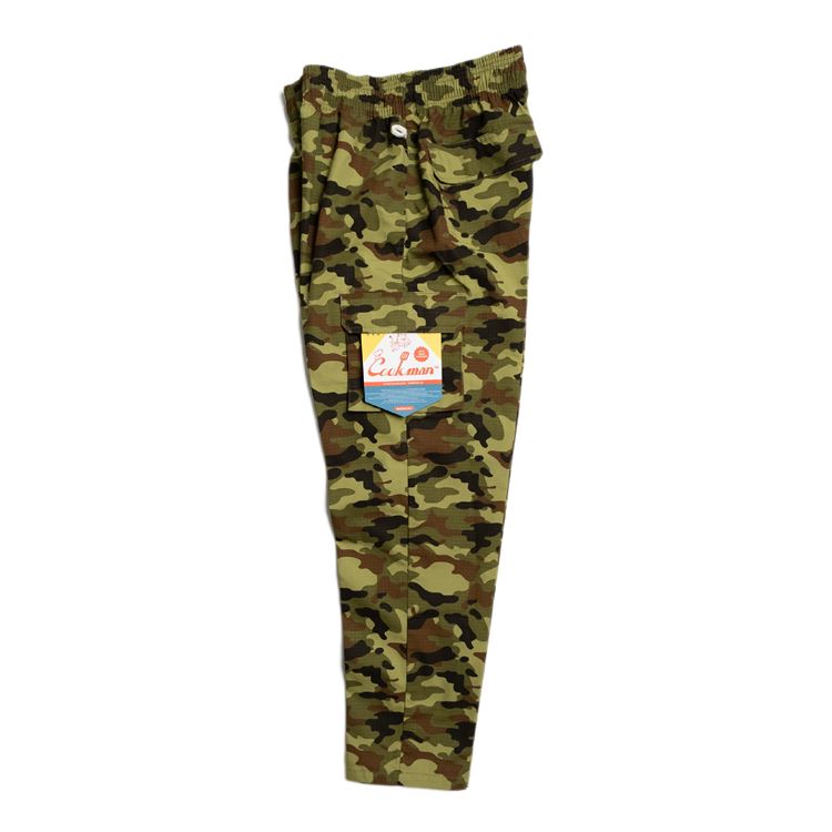 Cookman Chef Pants Cargo - Ripstop : Camo Green (Woodland)