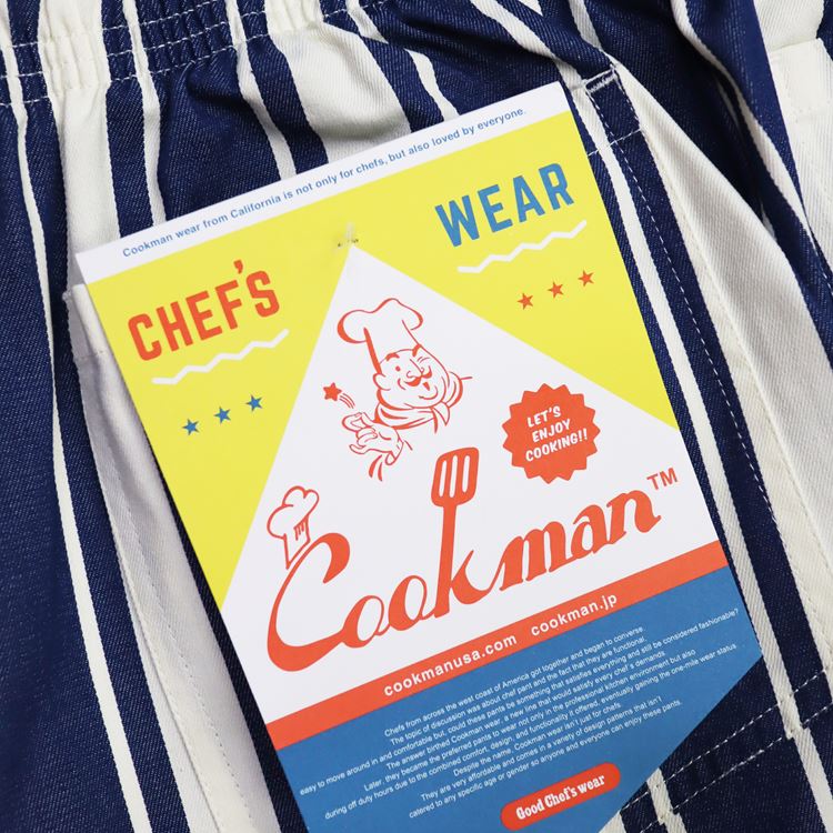 Cookman Chef Pants - Awning Stripe : Navy