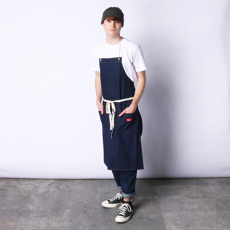 Long Apron - Denim : Navy