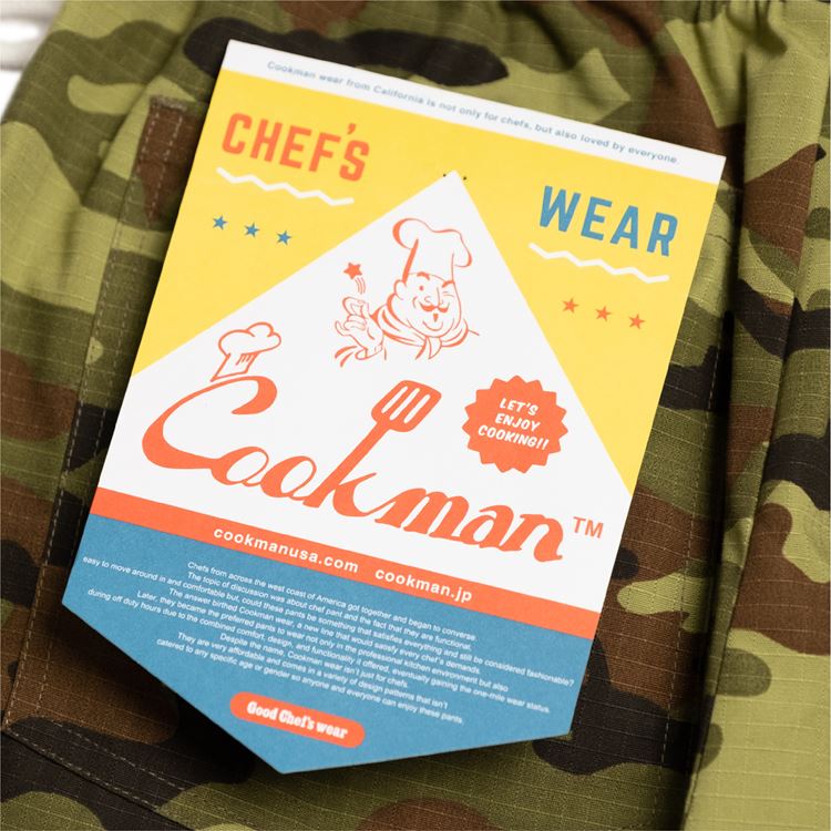 Cookman Chef Pants - Ripstop : Camo Green (Woodland)