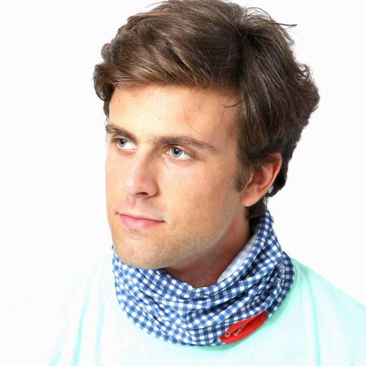 Cookman Chef's Scarf - Gingham : Navy