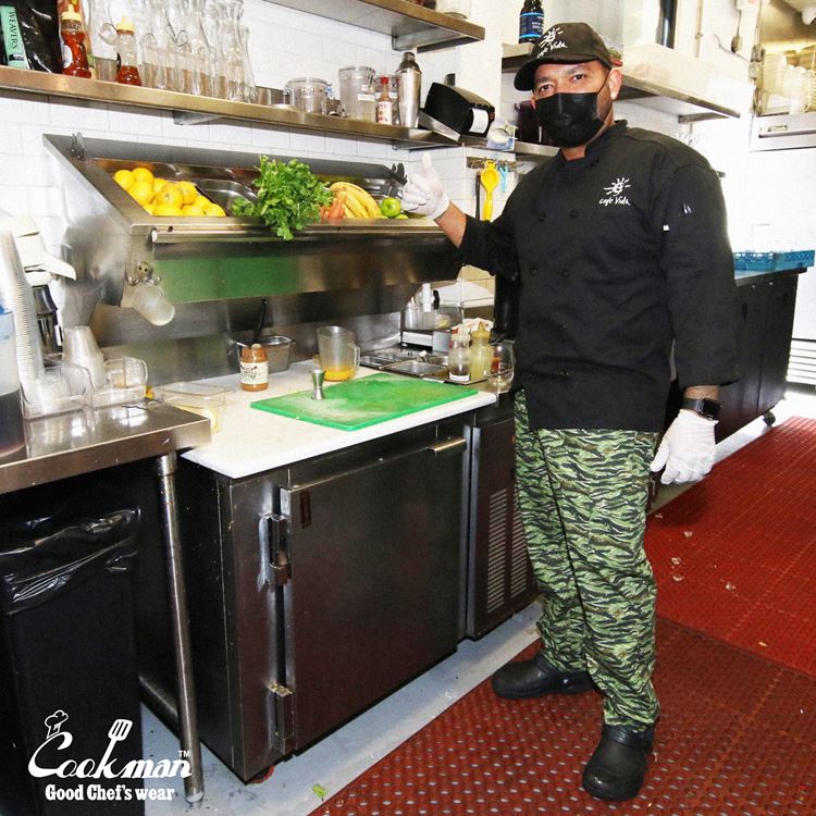 Cookman Chef Pants Cargo - Ripstop : Camo Green (Tiger)