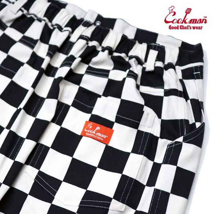 Cookman Baker's Skirt - Checker : Black