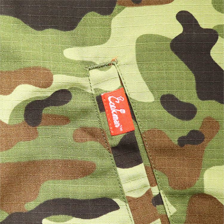 Cookman Delivery Jacket - Ripstop : Camo Green (Woodland)