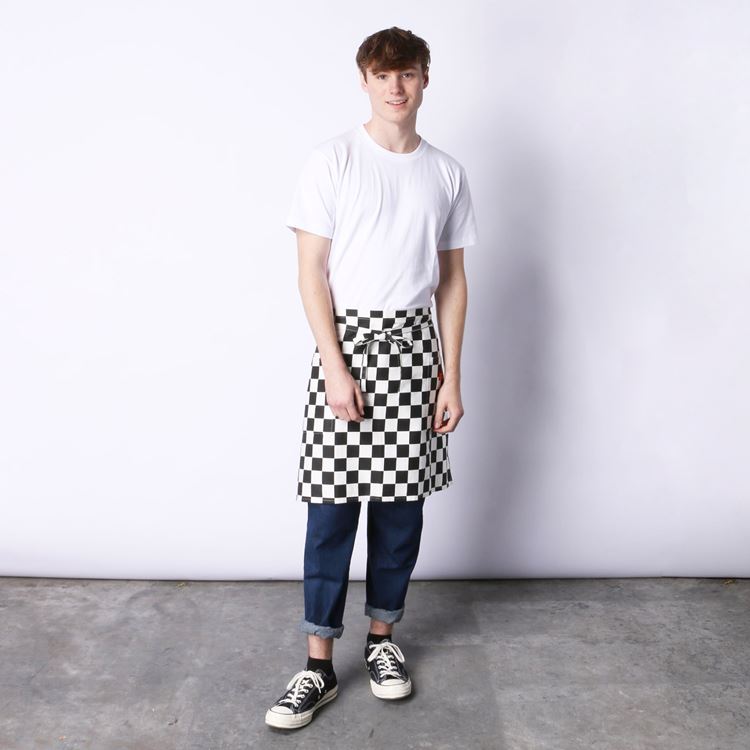 Waist Apron - Checker : Black