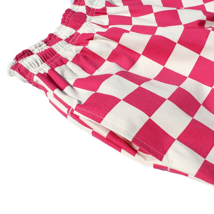 Cookman Chef Pants Kids - Checker : Pink