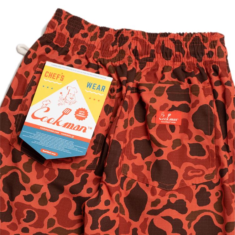 Cookman Chef Pants - Ripstop : Camo Red (Duck Hunter)