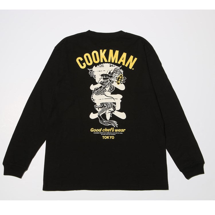 Cookman Long Sleeve T-shirts - Tokyo Dragon : Black