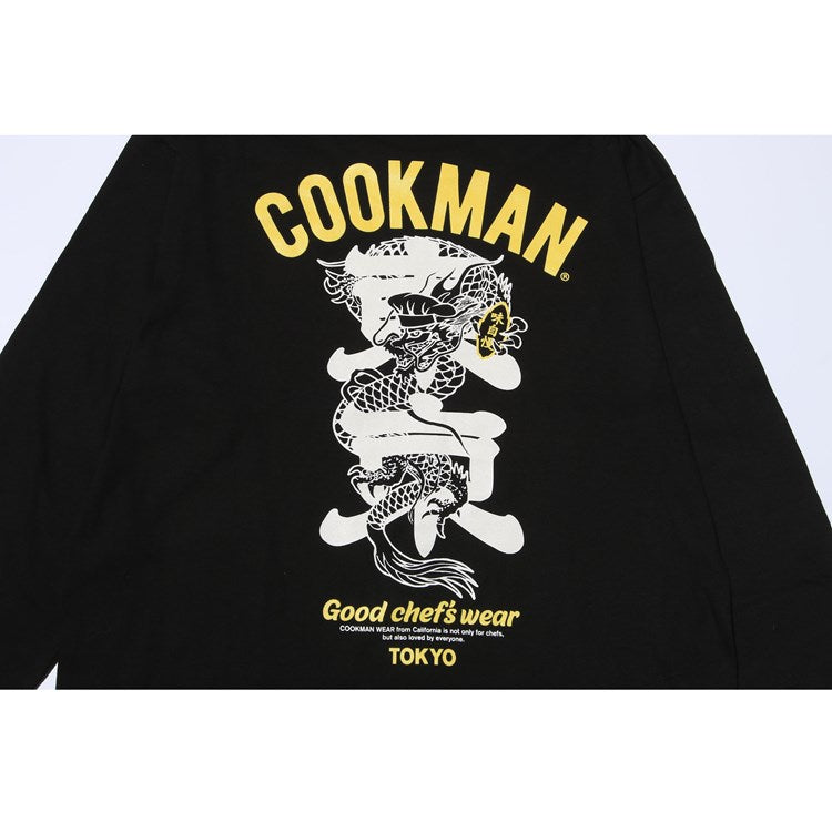 Cookman Long Sleeve T-shirts - Tokyo Dragon : Black