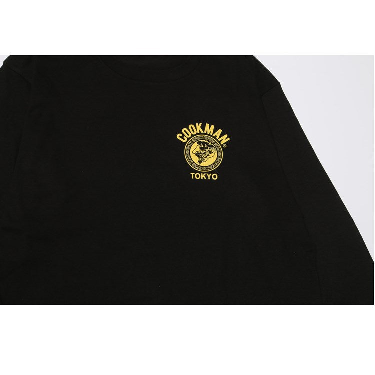 Cookman Long Sleeve T-shirts - Tokyo Dragon : Black