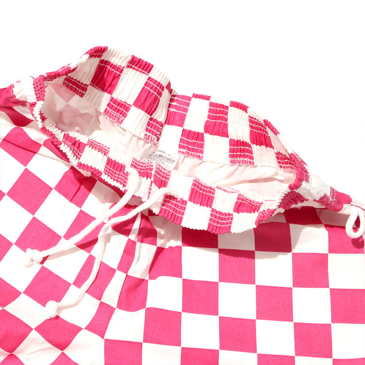 Cookman Chef Pants Checker Pink