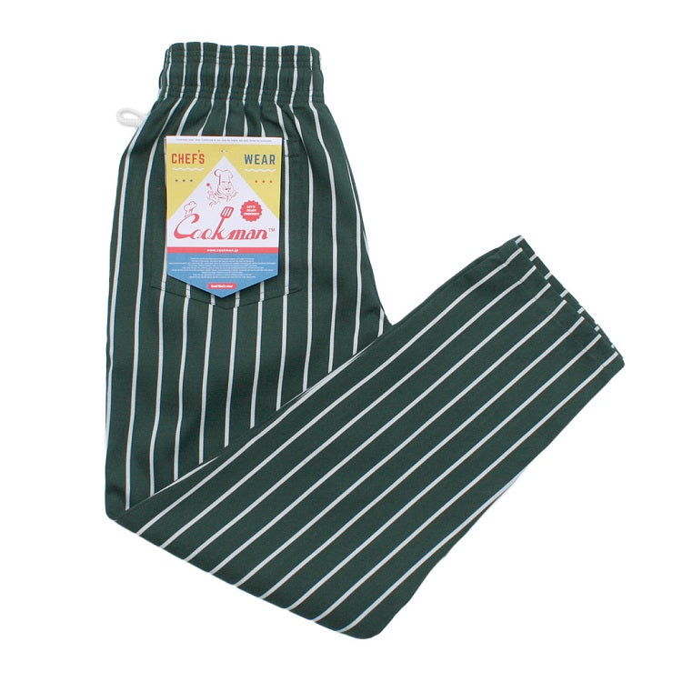 Chef Pants - Stripe : Dark Green