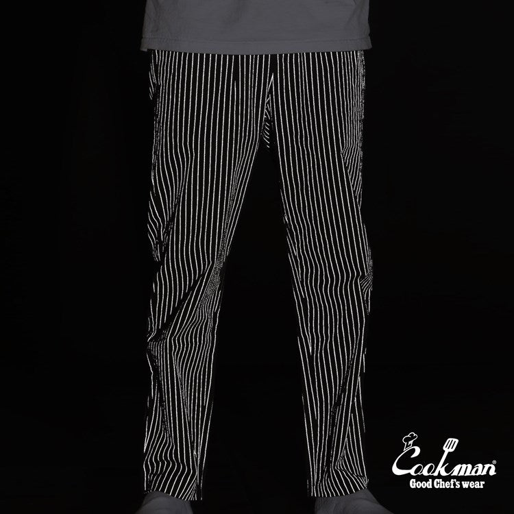 Cookman Chef Pants - Reflective Stripe : Black