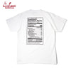 Cookman T-shirts - Nutrition Facts : White