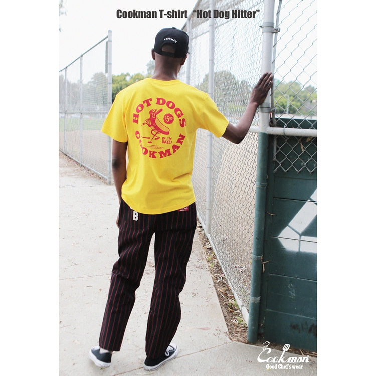 Cookman T-shirts - Hot Dog Hitter : Yellow